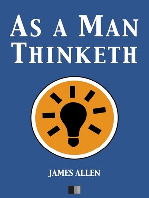 cover image of As a man thinketh